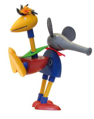 Kellner Steckfiguren Eduard The Elephant and Erna The Bird