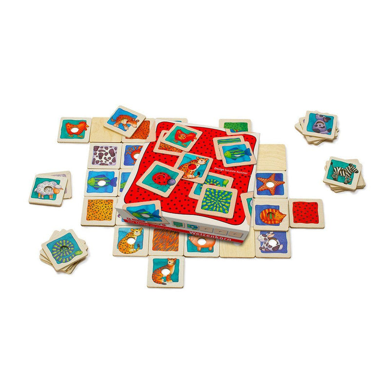 Weizenkorn Memo Games with Hole, Animals