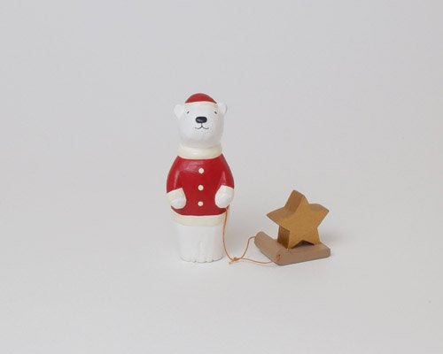 T-Lab. Christmas polar bear Santa Star