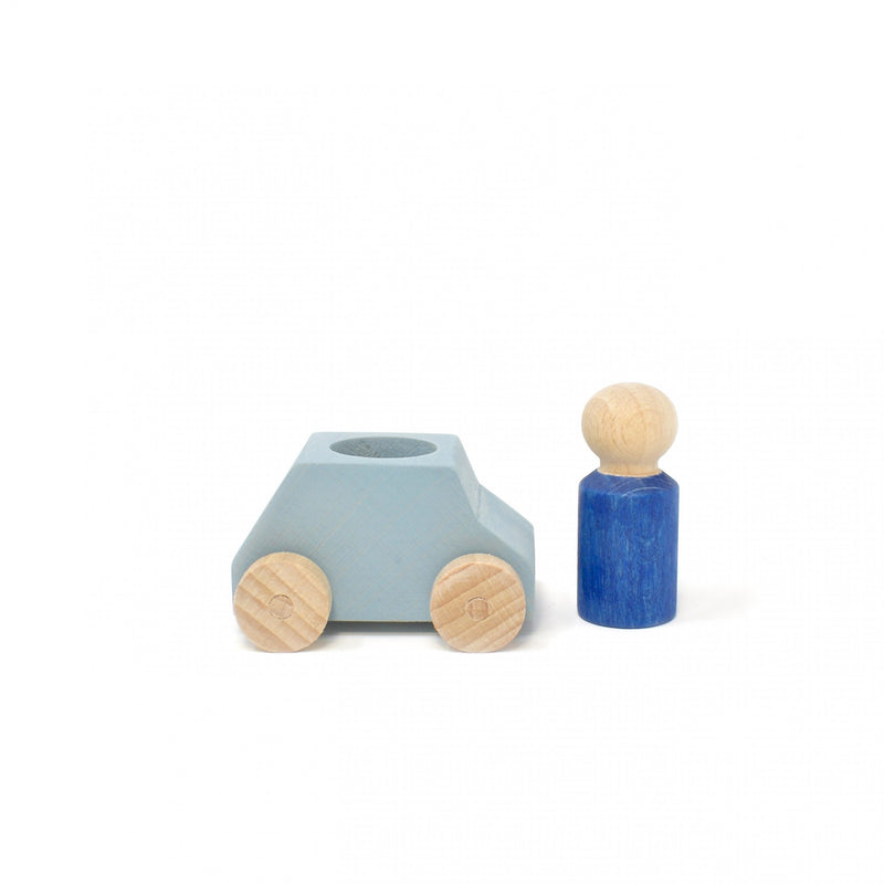 lubu lona Grey Wooden Toy Car
