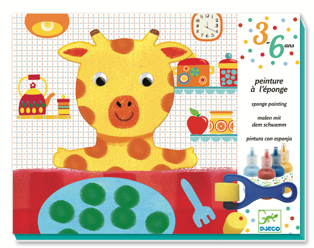 Djeco Sponge Painting - Cuddly Toy Adventures - Da Da Kinder Store Singapore
