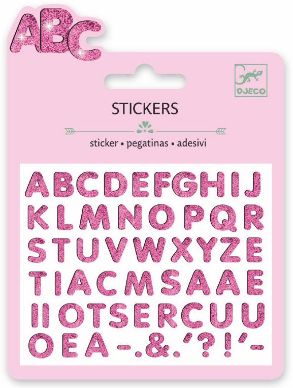Djeco Mini Sticker - Lettres Glitter - Da Da Kinder Store Singapore