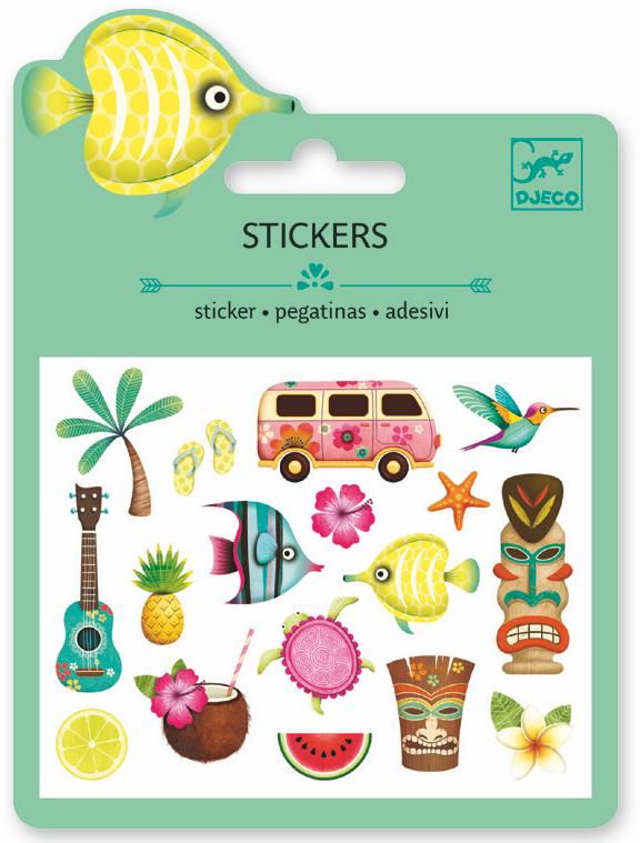 Djeco Mini Sticker - Motifs Hawaii - Da Da Kinder Store Singapore