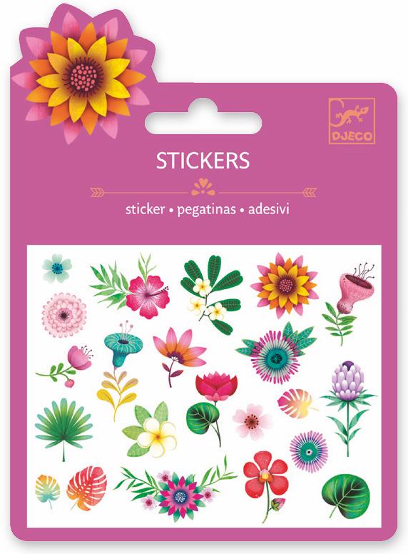 Djeco Mini Sticker - Tropical Flowers - Da Da Kinder Store Singapore