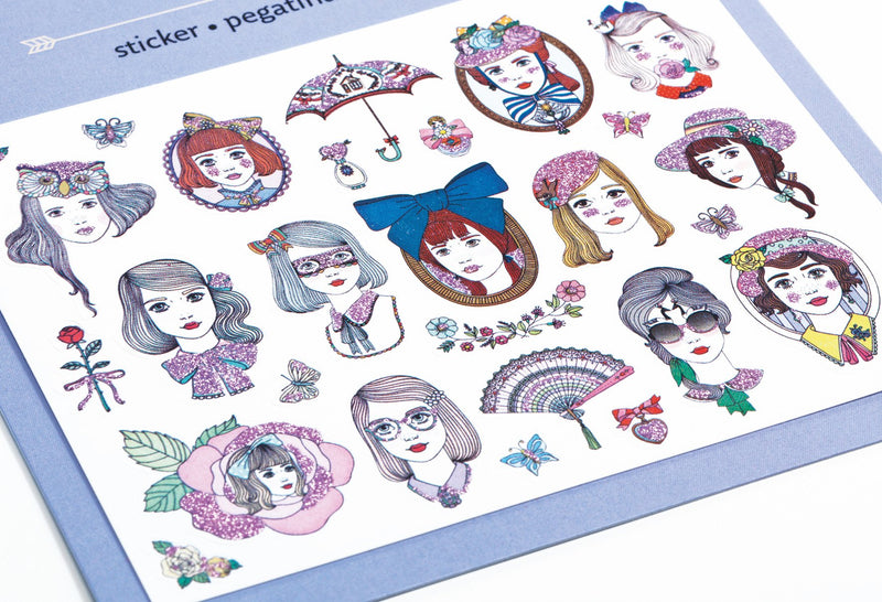 Djeco Mini Sticker - Portraits - Da Da Kinder Store Singapore