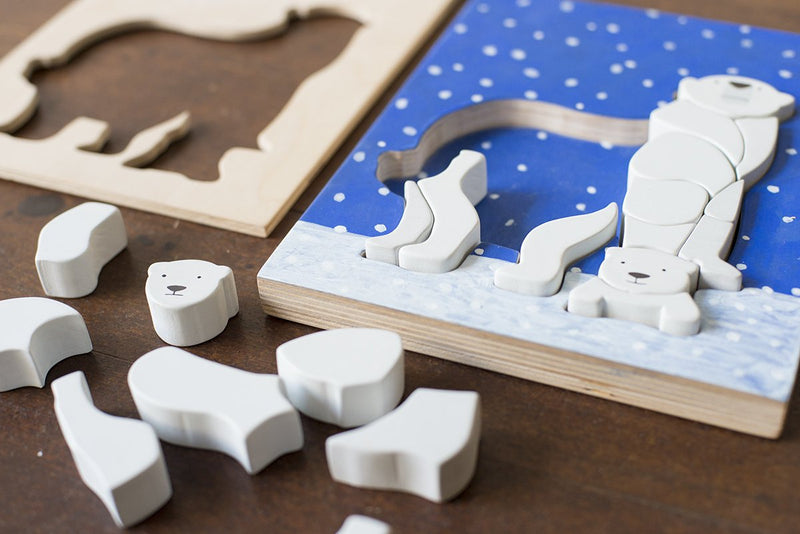 Eguchi Toys Puzzle Polar Bear - Da Da Kinder Store Singapore